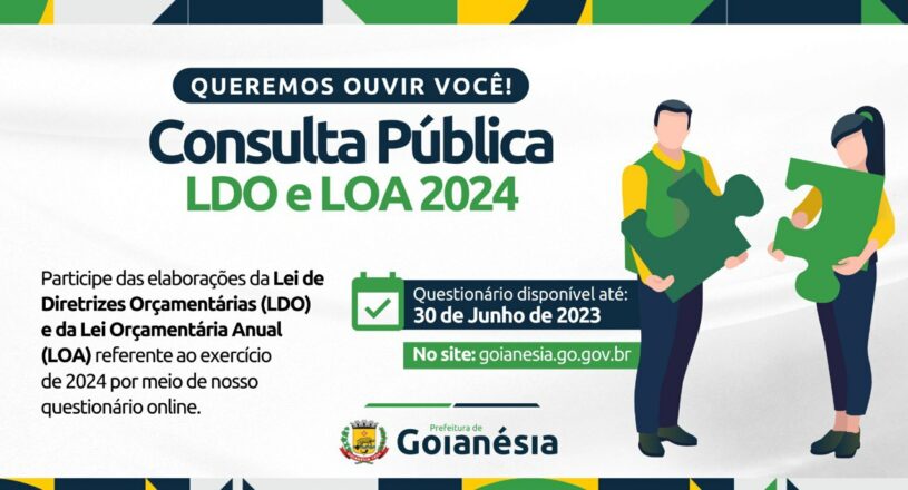 Audiência Pública para a elaboração da LDO e LOA para 2024.
