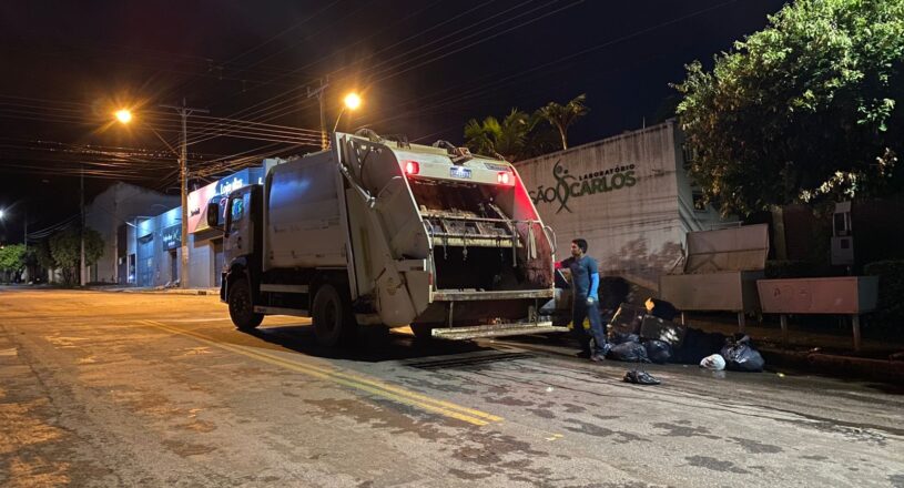 Prefeitura de Goianésia amplia horário da coleta de lixo até meia-noite