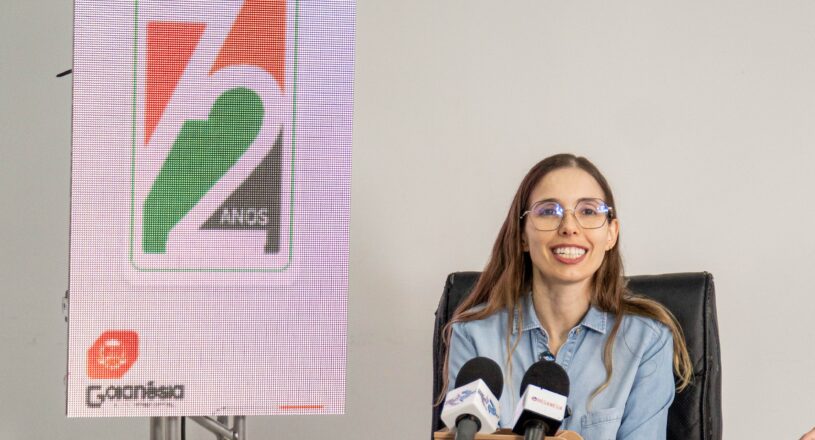 Em coletiva de imprensa, prefeita em exercício Luciana Naves divulga programação dos 72 anos de Goianésia